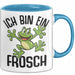 Frosch-Liebhaber Tasse Geschenk Ich Bin Ein Frosch Jungs Blau Trendation