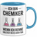 Chemiker Chemielehrer Tasse Geschenk Lustige Geschenkidee Spruch Wenn Ich Renne Solltest Du Es Auch Tun Blau Trendation