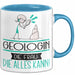 Geologin Geschenk Tasse Becher Die Frau Die Allen Kann Geschenkidee für eine Geologin Lustig Blau Trendation