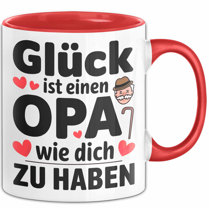 Opa Tasse Geschenkidee Für Einen Großvater Wie Dich Rot Trendation