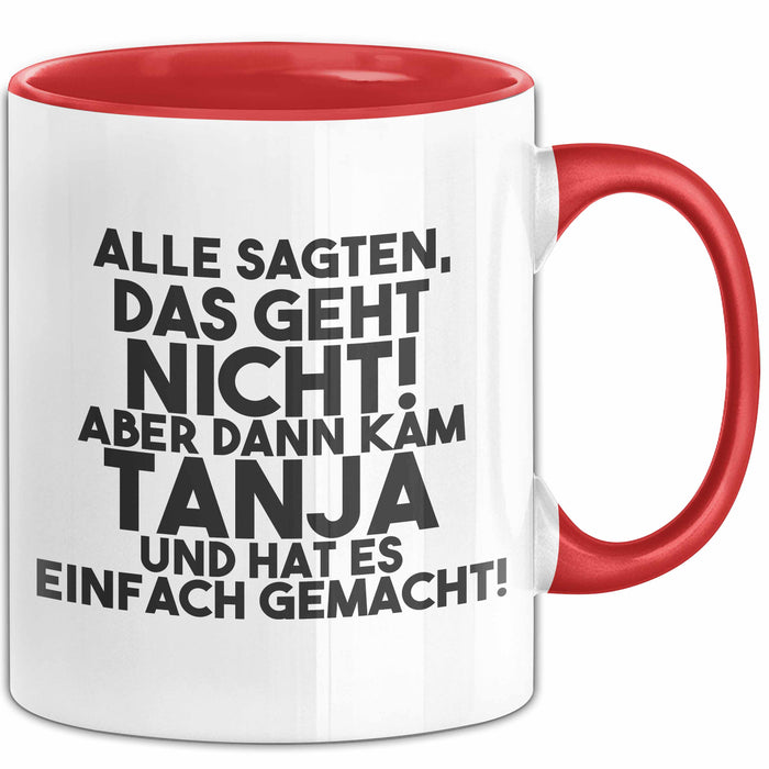 Tanja Tasse Alle Sagten Das Geht Nicht, Aber Dann Kam Tanja Geschenk