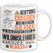 Wildnislehrer Geschenk Tasse Lustiger Spruch Erheben Sie Sich Der Wildnislehrer Betritt den Raum Weiß Trendation