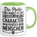 Hundebesitzer Tasse Geschenk Hunde Tasse Mit Spruch Pfote Eines Hundes Ist Oft Sauberer Als Der Charakter Mancher Menschen Grün Trendation