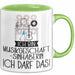 Geschenk für Musikgeschäftsinhaberin Tasse Lustige Geschenkidee Geburtstag Ich Bin Musikgeschäftsinhaberin Ich Darf Das Grün Trendation