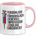 Krankenschwester Pflege Betreuung Tasse Geschenk Lustige Geschenkidee Spruch Pflege Rosa Trendation
