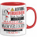 Musikverlegerin Tasse Geschenk Lustiger Spruch Bitte Erheben Sie Sich Seine Majestät Die Musikverlegerin Betritt Den Raum Rot Trendation