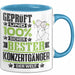 Konzertgänger Geschenk Lustiger Spruch für Konzertgänger Geschenkidee Bester Konzertgänger Der Welt Blau Trendation
