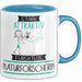 Naturforscherin Tasse Geschenk Becher Stark Attraktiv Furchtlos Naturforscherin Lustige Geschenkidee Blau Trendation