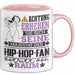 Hip-Hop-Fan Geschenk Tasse Lustiger Spruch Erheben Sie Sich Der Hip-Hop-Fan Betritt den Raum Rosa Trendation