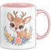 Hirsch Tier Tasse Geschenk Lustige Geschenkidee Spruch Rosa Trendation