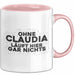 Claudia Tasse Ohne Claudia Laeuft Hier Gar Nichts Geschenk Rosa Trendation
