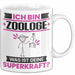 Zoologe Tasse Geschenk für Zoologe Geburtstag Lustiger Spruch Kaffee-Becher Was Ist Deine Superkraft Weiß Trendation