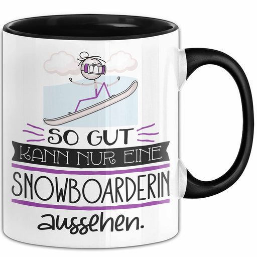 Snowboarderin Geschenk Tasse So Gut Kann Nur Eine Snowboarderin Aussehen Geschenkidee Geburtstag Weihnachten Lustig Trendation