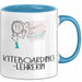 Geschenk für Kiteboarding-Lehrerin Tasse Lustige Geschenkidee Geburtstag Ich Bin Kiteboarding-Lehrerin Ich Darf Das Blau Trendation