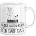 Geschenk für Hundeausführerin Tasse Lustige Geschenkidee Geburtstag Ich Bin Hundeausführerin Ich Darf Das Weiß Trendation