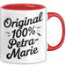 Petra-Marie Tasse Geschenk Original 100% Petra-Marie Geschenkidee Geburtstag Rot Trendation