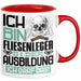 Fliesenleger Ausbildung Tasse Geschenk Ich Bin Fliesenleger In Der Ausbildung Ich Darf Das Geschenkidee Spruch Rot Trendation