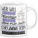 Drummerin Tasse Geschenk Spruch Wer Will Schon Prinzessin Sein Wenn Man Auch Drummerin Sein Kann Weiß Trendation
