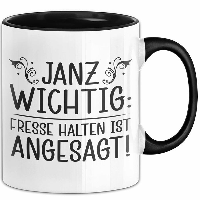 Kollege Tasse Geschenk Janu Wichtig Fresse Halten Ist Angesagt Trendation