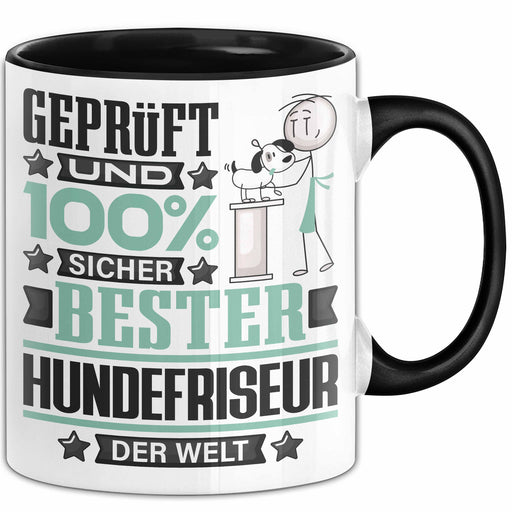 Hundefriseur Geschenk Lustiger Spruch für Hundefriseur Geschenkidee Bester Hundefriseur Der Welt Schwarz Trendation