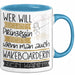 Wakeboarderin Tasse Geschenk Spruch Wer Will Schon Prinzessin Sein Wenn Man Auch Wakeboarderin Sein Kann Blau Trendation