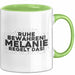 Melanie Tasse Ruhe Bewahren! Melanie Regelt Das! Geschenk Grün Trendation