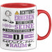 DJ Geschenk Tasse Lustiger Spruch Erheben Sie Sich Der DJ Betritt den Raum Rot Trendation