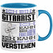 Gitarrist Geschenk Kaffee-Tasse Geschenkidee für Gitarrist Ich Bin Gitarrist Ich Kann Es Dir Erklären Jedoch Nicht Für Dich Verstehen Spruch Lustig Blau Trendation