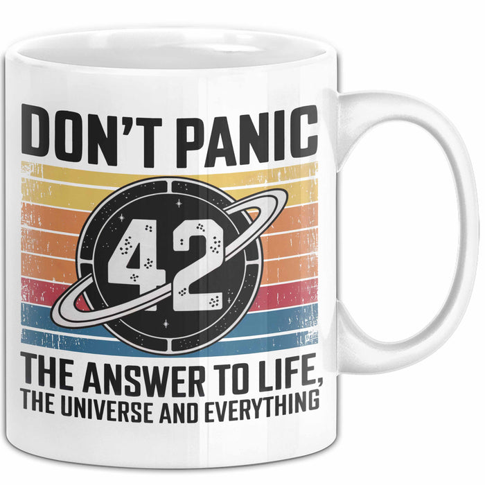 Mathematiker Tasse Geschenkidee 42 Die Antwort auf das Leben Weiß Trendation
