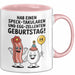Geburtstagsfeier Tasse Geschenk Lustige Geschenkidee Spruch Hab Einen Speck Takularen Und Egg Zelletten Geburtstag Rosa Trendation