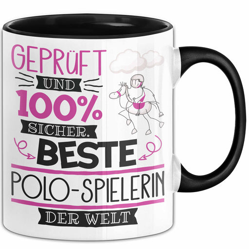 Polo-Spielerin Geschenk Becher Tasse Gott Schuf Alle Menschen Gleich Nur Die Besten Durfeten Polo-Spielerin Werden Geschenkidee Lustig Trendation