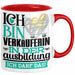 Verkäuferin Ausbildung Start Geschenk Tasse Ich Bin Verkäuferin In Der Ausbildung Ich Darf Das Kaffee-Becher Geschenkidee Rot Trendation