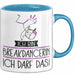 Geschenk für Breakdancerin Tasse Lustige Geschenkidee Geburtstag Ich Bin Breakdancerin Ich Darf Das Blau Trendation