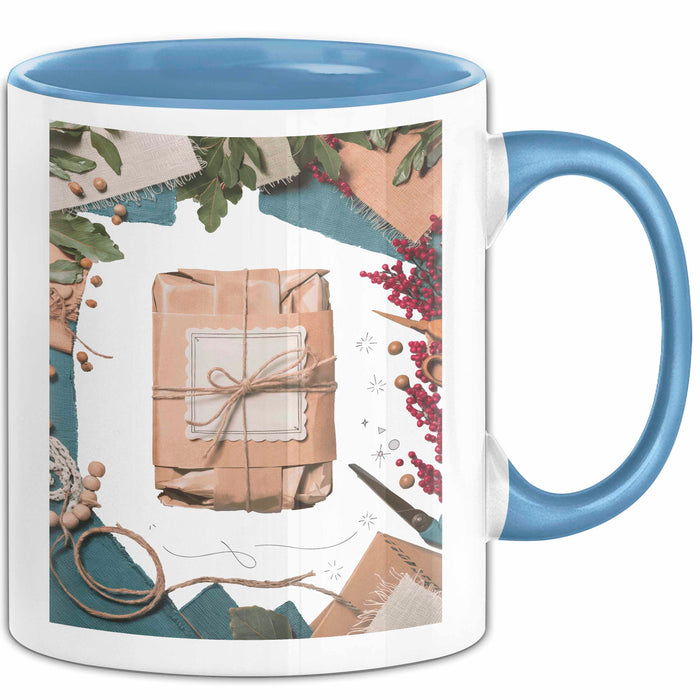 Bastler Tasse Geschenk Lustige Geschenkidee Spruch Für Handmade Verkäufer Blau Trendation