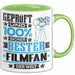 Filmfan Geschenk Lustiger Spruch für Filmfan Geschenkidee Bester Filmfan Der Welt Grün Trendation