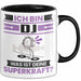 DJ Tasse Geschenk für DJ Geburtstag Lustiger Spruch Kaffee-Becher Was Ist Deine Superkraft Schwarz Trendation