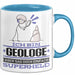 Geologe Geschenk Tasse Ich Bin Geologe Aber Sag Doch Einfach Superheld Lustige Geschenkdiee für Geologe Kaffee-Becher Blau Trendation