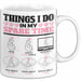 KPop Tasse Geschenk Spare Time Finger Heart Grafik Geschenkidee Weiß Trendation