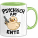 Sarkasmus Sarkastisch Tasse Geschenk Lustige Geschenkidee Spruch Psychisch Am Ente Grün Trendation