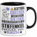 Stiefenkel Geschenk Tasse Lustiger Spruch Erheben Sie Sich Der Stiefenkel Betritt den Raum Schwarz Trendation