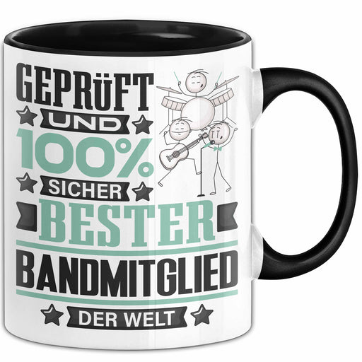 Bandmitglied Geschenk Lustiger Spruch für Bandmitglied Geschenkidee Bester Bandmitglied Der Welt Schwarz Trendation