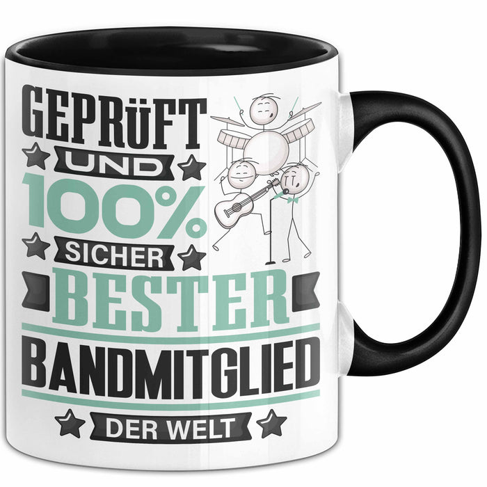 Bandmitglied Geschenk Lustiger Spruch für Bandmitglied Geschenkidee Bester Bandmitglied Der Welt Schwarz Trendation