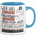 Plattenproduzentin Tasse Geschenk Spruch Wer Will Schon Prinzessin Sein Wenn Man Auch Plattenproduzentin Sein Kann Blau Trendation