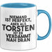 Torsten Tasse Niemand Ist Perfekt, Torsten Ist Nah Dran Geschenk Blau Trendation