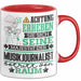 Musikjournalist Geschenk Tasse Lustiger Spruch Erheben Sie Sich Der Musikjournalist Betritt den Raum Rot Trendation