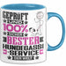 Hundegassi-Service Geschenk Lustiger Spruch für Hundegassi-Service Geschenkidee Bester Hundegassi-Service Der Welt Blau Trendation