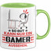 Gamer Geschenk Tasse So Gut Kann Nur Ein Gamer Aussehen Geschenkidee Kaffee-Becher Grün Trendation