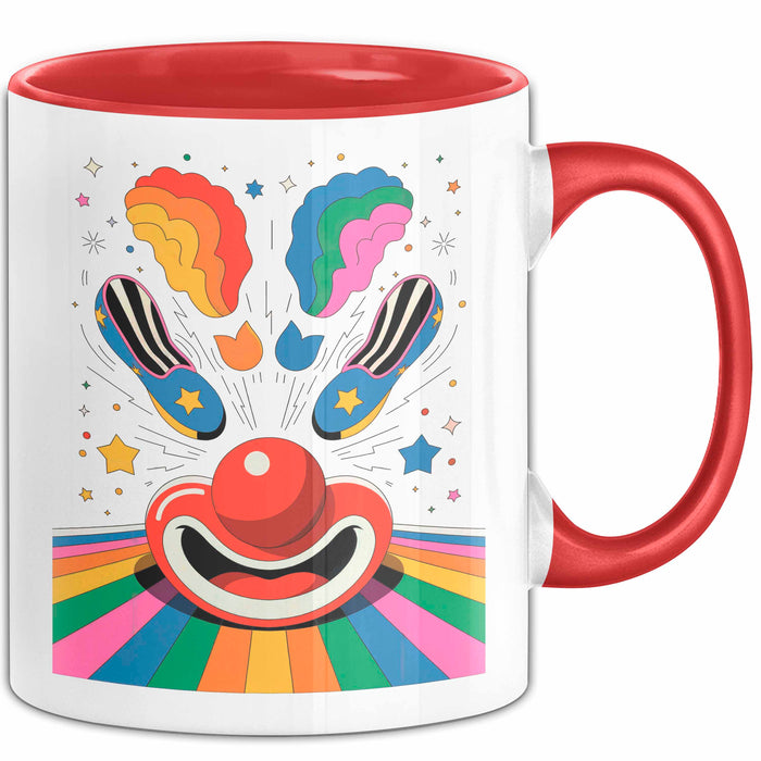 Clown Tasse Geschenk Lustige Geschenkidee Spruch Für Zirkus Humor Liebhaber Rot Trendation