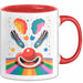 Clown Tasse Geschenk Lustige Geschenkidee Spruch Für Zirkus Humor Liebhaber Rot Trendation