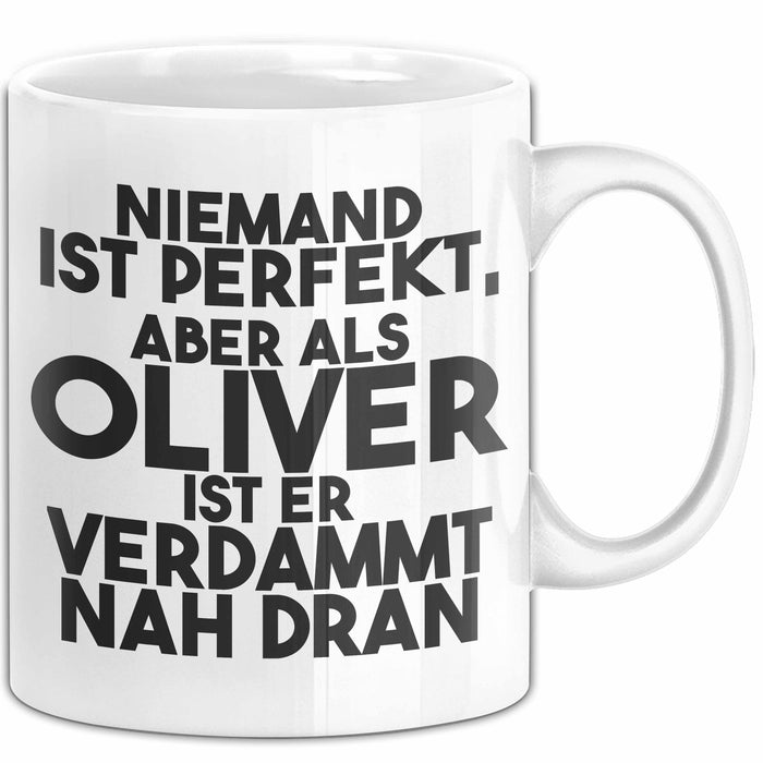 Oliver Tasse Niemand Ist Perfekt, Aber Als Oliver Ist Er Verdammt Nah Dran Weiß Trendation